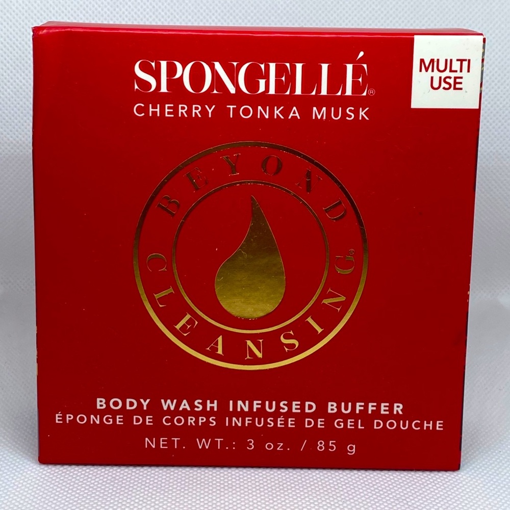 Spongelle cherry tonka musk body wash buffer NIB